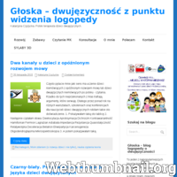 Głoska to blog o dwujęzyczności i profilaktyce logopedycznej dzieci. Warto tu zajrzeć i przeczytać o ćwiczeniach na rozwój mowy dziecka, ale także o tym w jaki sposób stymulować ten rozwój nawet u dziecka zdrowego. Zachęcam zwłaszcza mamy dzieci dwujęzycznych do czytania Głoski.