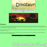 Strona jest poświęcona dinozaurom. W krótki i rzetelny sposób opisuje ich historie, wyginięcie oraz cechy charakterystyczne. Te straszne jaszczuru żyły na Ziemi przez około 165 milionów lat. Do dziś nie wiadomo co takiego było przyczyna, że te ogromne i silne stworzenia wymarły, nie zostawiając po sobie żadnych potomków. 