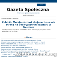 Gazeta Społeczna to nowoczesny portal informacyjny.
Piszemy o wydarzeniach gospodarczych, sportowych, sprawach społecznych, biznesie i kulturze. News jest dla nas równie ważny jak kontekst ./_thumb/gazetaspoleczna.pl.png