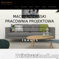 Aranżacja i profesjonalne projektowanie wnętrz Lublin, Warszawa - Pracownia Projektowa Maciej Różański.

Zapraszamy do odwiedzenia strony prezentującej nowoczesne projekty wnętrz Lublin, Warszawa. Firma oferuje nie tylko konsultacje projektowe z architektem wnętrz, ale przede wszystkim profesjonalne projekty wnętrz. Wejdź, zobacz, zainspiruj się pomysłami na małe wnętrza, łazienki na poddaszu czy projekty kuchni w zabudowie. Oferta obejmuje projekty koncepcyjne, standardowe oraz kompleksowe.

Zapraszamy do odwiedzenia i zapoznania się z ofertą i portfolio firmy - architekta wnętrz Macieja Różańskiego.