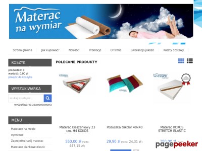 W sklepie internetowym z materacami firmy Wiessen znajdziemy bardzo dobrej jakości materace kieszeniowe, kokosowe oraz polecany i przydatny ochraniacz na materac. W ofercie sklepu znajdziemy również materac nawierzchniowy i zyskujący na popularności materac lateksowy. Produkty są trwałe, solidne, często antyalergiczne, zadowolą nawet najbardziej wymagających klientów. 