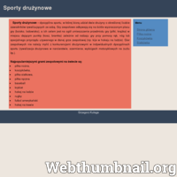 Na stronie znajduje się dokładna charakterystyka sportów drużynowych. Obecnie najbardziej popularne sporty to m. in.: piłka nożna, koszykówka, piłka siatkowa, piłka ręczna, baseball, krykiet, hokej na lodzie, rugby, futbol amerykański, hokej na trawie. Strona skupia się na charakterystyce tylko 3 sportów (siatkówka, koszykówka i piłka nożna) Możemy przeczytać o ich historii i zasadach gry. 
