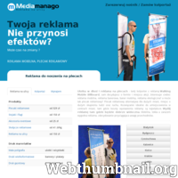 Nośniki reklamy Poznań, kampanie reklamowe kolportaż i reklama mobilna. Reklama w centrum, reklama na ulicy, walking banner, Promocja marki na eventach ./_thumb/www.mediamanago.pl.png