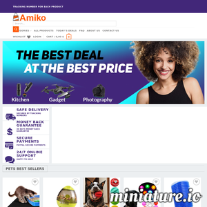 Discover amazing deals every day with Amiko! Free shipping for every product. We provide 24/7 customer service. ./_thumb1/amikostore.com.png