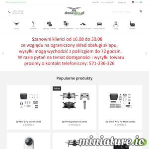 Najnowsze technologie znanych marek DJI, Futaba, FatShark, ImmersionRC, GoPro, GensAce, FlySight, FeiyuTech, VARAVON, TILTAi wiele innych.