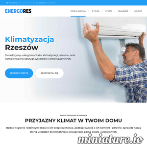 Energores to firma, która wykonuje montaż klimatyzacji w Rzeszowie. Posiadamy wieloletnie doświadczenie, bardzo dobre przygotowanie. Zadania wykonujemy rzetelnie i kompleksowo. ./_thumb1/energores.pl.png