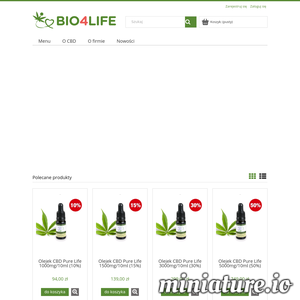 Olejki CBD najwyższej jakości. Szeroki wybór olejków konopnych o stężeniach od 5% do 50%!  Sklep konopny Bio4life gwarantuje atrakcyjne ceny oraz szybką dostawę. Sprawdź sam! ./_thumb1/sklep.bio4life.com.pl.png