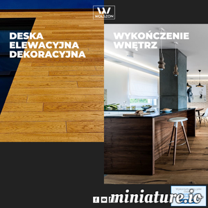 Wolszon producent Deski Elewacyjnej Dekoracyjnej. Wykończenie Wnętrz. Kompleksowe wyposażenie całych wnętrz. Okładzina ścienna imitująca naturalne drewno. Struktura dębu i sosny.