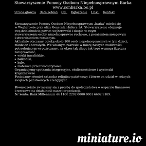 Stowarzyszenie Pomocy Osobom Niepełnosprawnym &#8222;barka&#8221; mieści się 
w Wejherowie przy ulicy Generała Hallera 1A. Stowarzyszenie obejmuje 
swą działalnością powiat wejherowski i skupia w swym 
stowarzyszeniu osoby niepełnosprawne ruchowo, z po