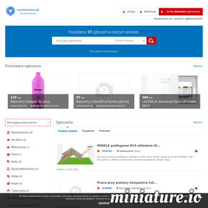 Oferujemy możliwość zamieszczania ogłoszeń lokalnych w serwisie. Dodaj swoje ogłoszenie za darmo bez wychodzenia z domu. ./_thumb1/www.wystawiam.pl.png