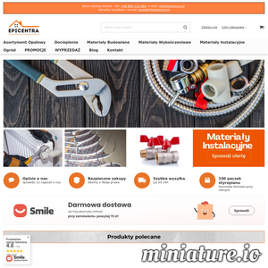  Epicentra.pl to internetowy sklep instalacyjny, który dostarcza komponenty niezbędne do budowy wydajnych systemów wodnych, grzewczych i kanalizacyjnych. Asortyment obejmuje rury, kształtki, zawory, filtry, akcesoria montażowe oraz materiały termoizolacyjne. Dzięki wysokiej jakości produktów, bogatej ofercie i profesjonalnemu doradztwu sklep jest cenionym partnerem instalatorów i inwestorów z całego kraju. ./_thumb2/epicentra.pl.png