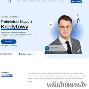 Dzień dobry, nazywam się Łukasz Grabarek. Od ponad 7 lat, jako ekspert kredytowy, pomagam swoim klientom w uzyskaniu kredytu hipotecznego, firmowego czy też gotówkowego na miarę ich potrzeb. Dbam o to, aby cały proces uzyskania kredytu odbył się sprawnie, bez komplikacji dla klienta. 