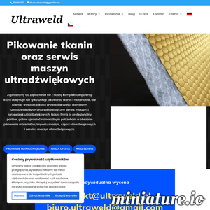 Firma Ultraweld dostarcza profesjonalne rozwiązania w zakresie technologii ultradźwiękowej, obejmujące pikowanie ultradźwiękowe oraz zgrzewanie ultradźwiękowe różnego typu materiałów – od tkanin po tworzywa sztuczne. Stosowane przez nas maszyny ultradźwiękowe charakteryzują się wysoką precyzją działania, niezawodnością oraz energooszczędnością, co sprawia, że znajdują zastosowanie w wielu sektorach przemysłu.

Nowoczesne komponenty, takie jak wałki ultradźwiękowe, sonotrody ultradźwiękowe, generatory ultradźwiękowe i noże ultradźwiękowe, zapewniają stabilność procesu i doskonałą jakość zgrzewu. Dzięki temu metoda ultradźwiękowa pozwala na szybkie, czyste i trwałe łączenie materiałów bez potrzeby używania klejów czy nici. To idealne rozwiązanie do precyzyjnych zastosowań, takich jak pikowanie tkanin, pikowanie mebli, pikowanie pościeli czy pikowanie odzieży, gdzie liczy się estetyka i powtarzalność wzoru.

Ultraweld oferuje również specjalistyczne zgrzewarki plastików ultradźwiękowe