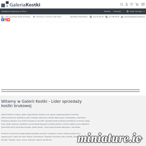 Galeria Kostki to miejsce, gdzie mogą Państwo obejrzeć oraz zakupić najwyższej jakości materiały wykończeniowe do wykładania wielu rodzajów nawierzchni (kostka dekoracyjna, przemysłowa, szlachetna). Posiadamy aktualne ceny kostki brukowej na rok 2025. Sprzedaż kostki brukowej prowadzimy na terenie całego kraju. Działy inspiracji, projektów i porad zapewniają garść rzetelnej wiedzy na temat między innymi układania elementów takich jak kostka brukowa. Galeria Kostki - tania kostka brukowa Warszawa i cała Polska.

W ofercie naszej firmy znajdą Państwo produkty uznanych, wiodących marek, zarówno polskich jak i zagranicznych, takich jak Libet, Polbruk, Semmelrock, Drog-Bruk, Bruk-Bet, Jadar, Kostbet, Stargres, Joniec, Paradyż, Tubądzin, Zoya, Limone, Mazrazzi, Vestone, Budokrusz