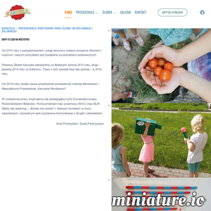 Od 2010 roku z zaangażowaniem i pasją tworzymy miejsca przyjazne dzieciom i rodzicom, naszym priorytetem jest podążanie za potrzebami podopiecznych.

Pierwszy Żłobek Karuzela założyłyśmy na Bielanach wiosną 2010 roku, drugi – jesienią 2014 roku na Żoliborzu. Trzeci z nich powstał dwa lata później – w 2016 roku.

Od 2019 roku działa nasze przedszkole prowadzone metodą Montessori – Niepubliczne Przedszkole „Karuzela Montessori”.