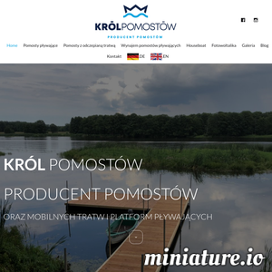 Na najwyższą jakość pomostów pływających składają się: nieuznający kompromisów projekt oparty na stalowym szkielecie, najlepsze dostępne materiały oraz precyzyjne, ręczne wykonanie. To wszystko sprawia, że użytkowanie pomostu typu Premium przyniesie Państwu wyłącznie satysfakcję i zadowolenie.